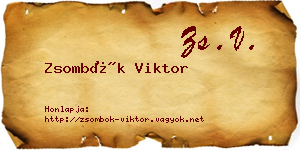 Zsombók Viktor névjegykártya